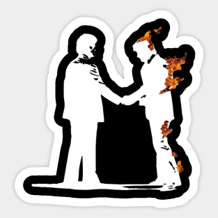 PF Handshake Silhouette Sticker